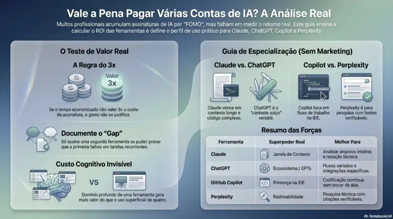 Vale a Pena Pagar Várias Contas de IA? A Conta Real Que Ninguém Faz