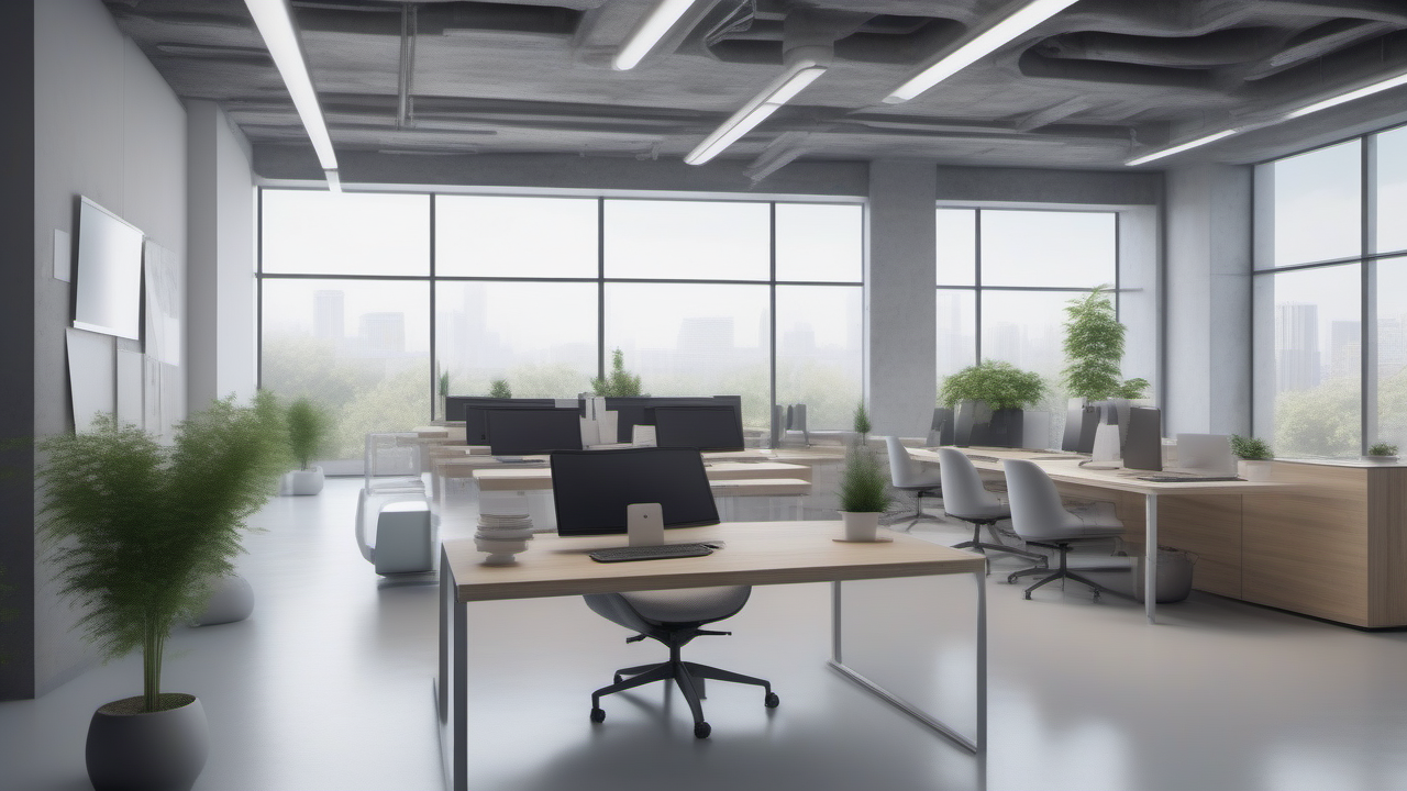 Sala de reunião corporativa hiper-realista: arquiteto sênior com tablet, vidro, mesa de reunião, tela de videoconferência. Conceito: decisão de arquitetura de software.