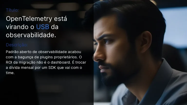 OpenTelemetry como padrao aberto de observabilidade