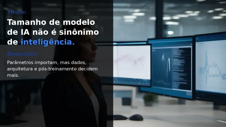 7B, 70B, 400B: o tamanho de uma IA realmente determina sua inteligência?