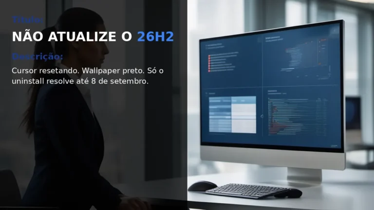Update do Windows 11 26H2 irrita usuários com problemas que ninguém pediu