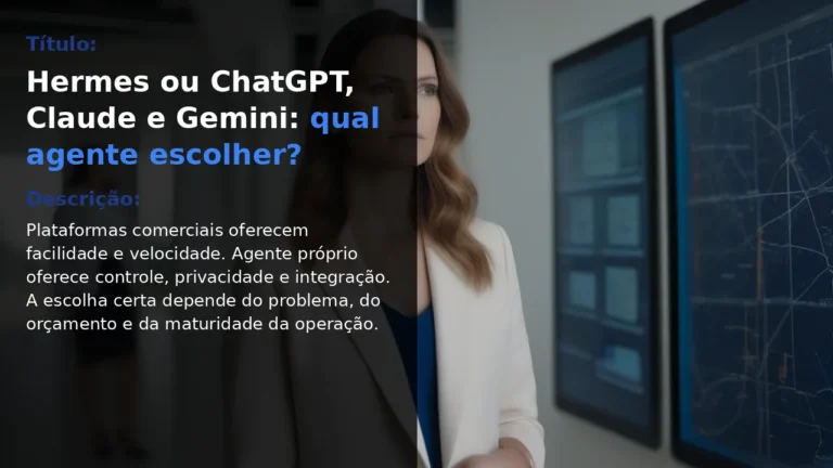 Hermes vs ChatGPT, Claude, Gemini: próprio ou comercial?