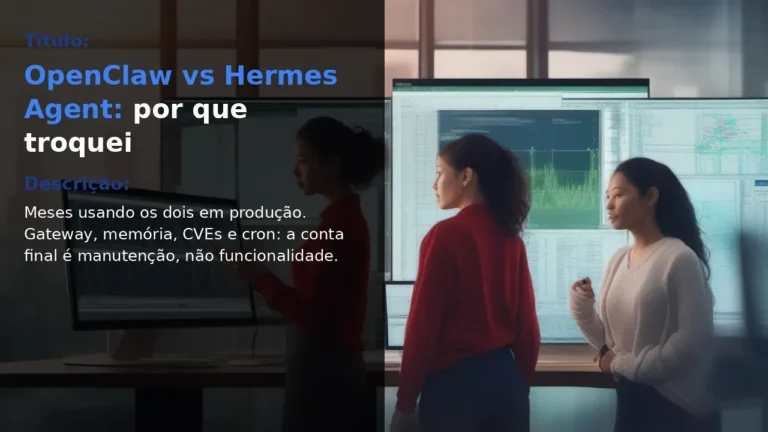 OpenClaw vs Hermes Agent: por que troquei após meses