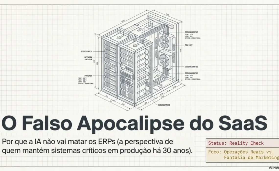 O SaaS Apocalypse é uma fantasia vendida por quem nunca manteve um ERP em produção