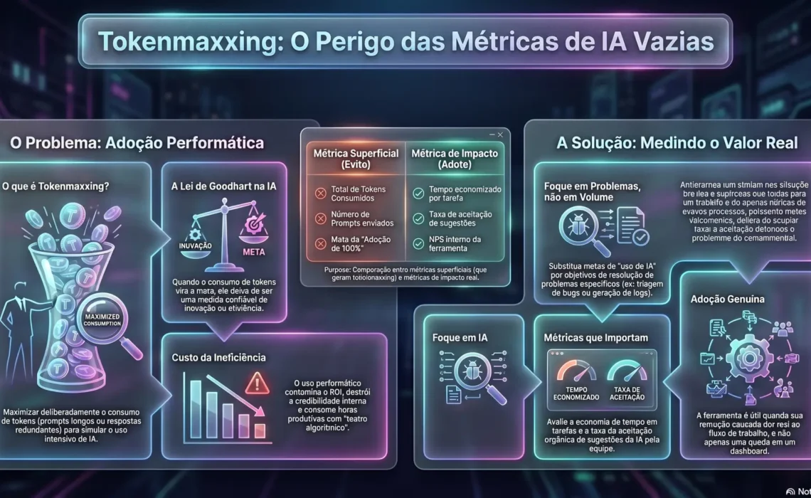 Tokenmaxxing: quando a métrica de IA virou o objetivo, e a produtividade foi a primeira baixa