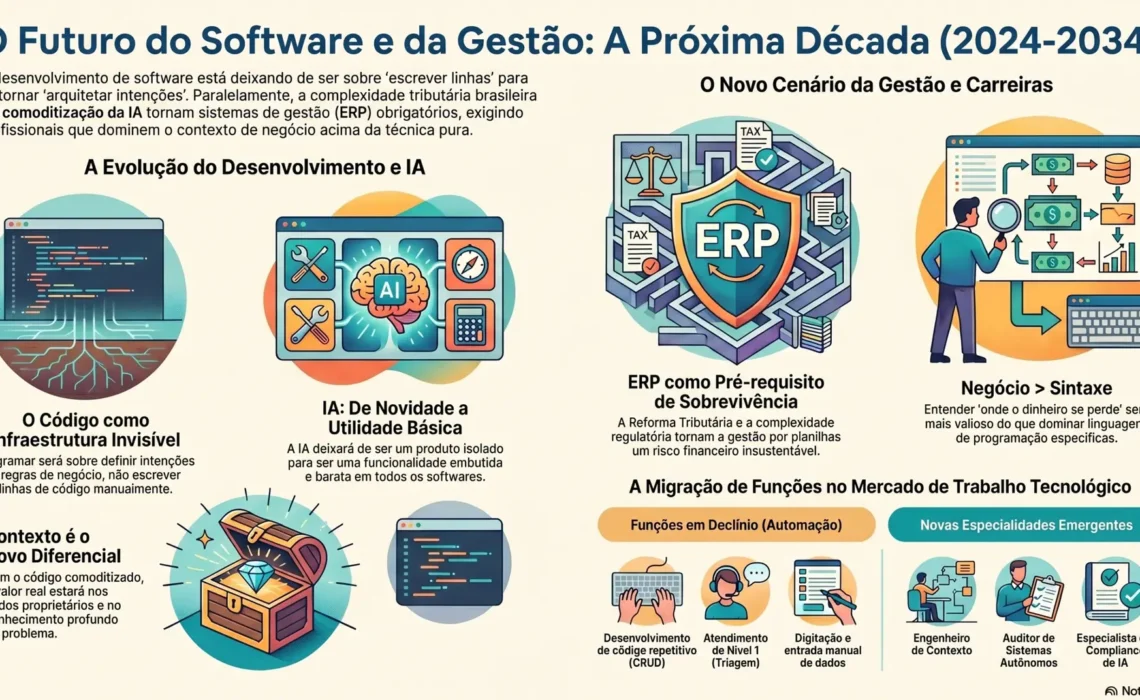 Os próximos 10 anos em software, ERP, gestão e IA: o que eu acho que vai acontecer